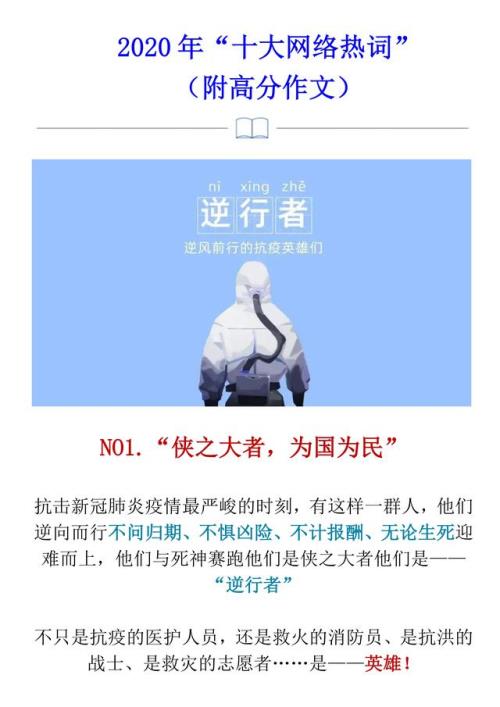 网络十大热词作文，年度大盘点丨2020年“十大网络热词”新鲜出炉，附高分作文